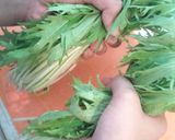 ♡レンジで簡単・水菜のおひたし♡作り方1写真