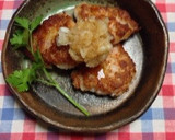 おろしレンコンと海老の落とし焼き作り方6写真