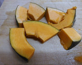 わかめとかぼちゃの中華スープ作り方1写真