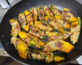 ツルムラサキとかぼちゃの肉巻き作り方6写真
