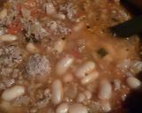 *いんげん豆とひき肉のトマトスープご飯*作り方3写真