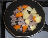 圧力鍋で簡単な牛スジ肉カレー作り方2写真