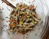ゴマドレで！ごぼうと大豆とひじきのサラダ作り方4写真