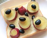 さつま芋と蒸し黒豆の黒蜜チーズトースト作り方4写真