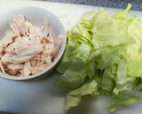キャベツとササミのポン酢炒め作り方1写真