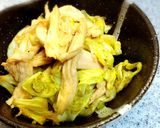 キャベツとササミのポン酢炒め作り方5写真