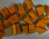 カボチャと冷凍肉団子で簡単煮物作り方1写真