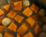 カボチャと冷凍肉団子で簡単煮物作り方3写真