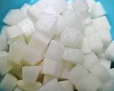 大根ころころアンチョビばるさ醤油ソテー作り方1写真