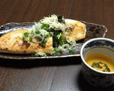 手作り塩ぽんで薬味たっぷり和風ムニエル作り方5写真