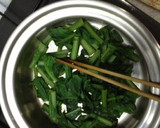 母の味青菜と厚揚の卵落し無水鍋使用作り方4写真