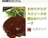 手作りデミグラスソースの煮込みハンバーグ作り方11写真