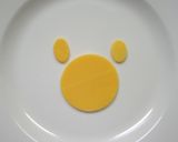 キャラ弁☆型抜きで簡単まんまるぷーさん☆作り方1写真