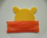 キャラ弁☆型抜きで簡単まんまるぷーさん☆作り方4写真