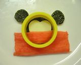 キャラ弁☆型抜きで簡単まんまるミッキー☆作り方6写真