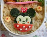 キャラ弁☆型抜きで簡単まんまるミニー☆作り方8写真