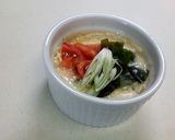 わかめトマトのおかか醤油ココットカマン作り方3写真