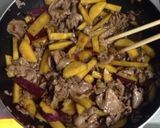 さつまいもと豚肉の甘辛炒め作り方6写真
