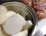 大根と手羽元の煮物＊圧力鍋作り方1写真