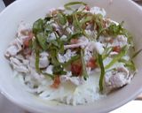豚しゃぶ梅しそ丼作り方4写真