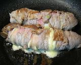 肉巻ナスチーズ、粒マスタードソース添え作り方3写真