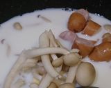 《味噌とバターのミルクリゾット》作り方1写真
