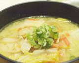 白菜のほっこりお味噌汁~ポッカポカ~作り方15写真