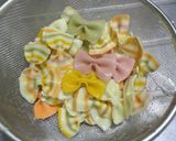 パドンニの蝶ちょパスタのクリームソース！作り方6写真