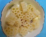 簡単！マカロニたらこパスタ風！作り方2写真