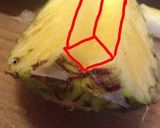 パイナップルの飾り切り作り方5写真