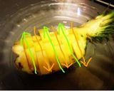 パイナップルの飾り切り作り方9写真