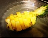 パイナップルの飾り切り作り方10写真