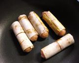 ワンタンの皮deくるっとカレーウインナー作り方9写真