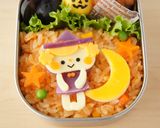 キャラ弁♪ハロウィン紫芋で魔女ちゃん作り方8写真