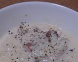 《味噌とバターのミルクリゾット》作り方5写真