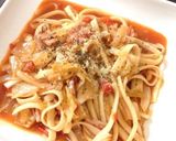 フライパンで！簡単煮込みトマトうどん作り方5写真