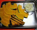 かぼちゃのアーモンド焼き+º作り方1写真