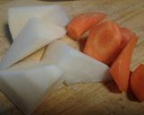 ホッコリ(*^^*)大根☆里芋の煮物作り方1写真