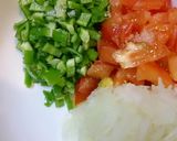 合挽肉のクミン炒めと生野菜のサラダ作り方7写真