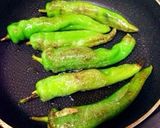 万願寺唐辛子(甘唐辛子)の胡麻油炒め作り方1写真