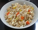簡単☆鮭缶の味噌バター炊き込みご飯作り方7写真
