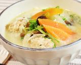 具沢山♪鶏団子の豆乳スープ♪作り方7写真
