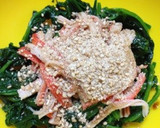 ほうれん草とカニカマでもう一品♪♪作り方4写真