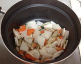出汁がきいた けんちん汁♡味噌仕立て作り方6写真