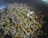 合挽きとキャベツのカレー炒め作り方2写真