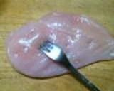 鶏ムネの西京味噌マヨ焼き作り方1写真