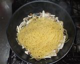 大葉キノコの和風パスタ♪簡単めんつゆ作り方5写真