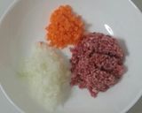 マッシュルームと挽き肉のふわとろオムレツ作り方1写真