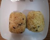 キャラ弁★ミニオンのおにぎり★のりたま味作り方2写真