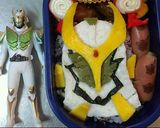 キャラ弁～仮面ライダー斬月～作り方5写真